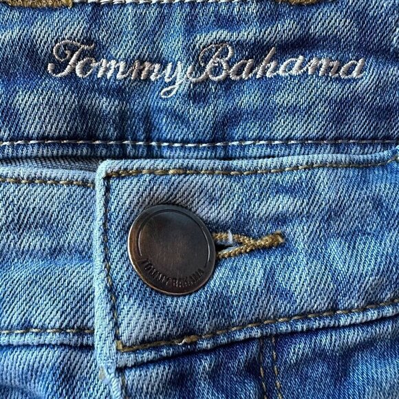 Tommy Bahama Spots Of Dots High Rise Ankle Animal Print Denim Skinny Jeans 2 - Picture 7 of 10